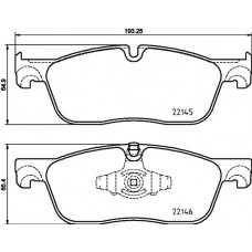 8DB 355 025-701 HELLA Комплект гальмівних колодок дисковий гальм
