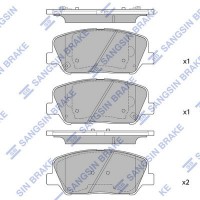 SP1721 Hi-Q Комплект гальмівних колодок дисковий гальм