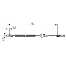 1 987 482 449 BOSCH Тросик, cтояночный тормоз
