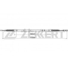 BZ-1206 ZEKKERT Тросик, cтояночный тормоз