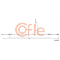 1.FD019 COFLE Тросик, cтояночный тормоз