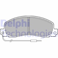 LP504 DELPHI Комплект гальмівних колодок дисковий гальм