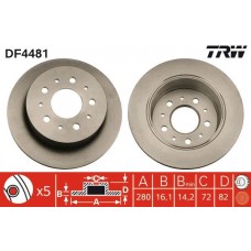 DF4481 TRW Гальмівний диск