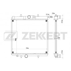 MK-1102 ZEKKERT Радіатор охолодження двигуна