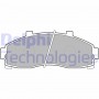 LP1664 DELPHI Комплект гальмівних колодок дисковий гальм