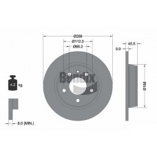 BDS1188 BENDIX Braking Гальмівний диск