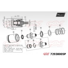 72938005P MAXTECH Поршень корпус скоби гальма