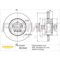 BD-3562 FREMAX Гальмівний диск
