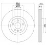 8DD 355 126-371 HELLA PAGID Гальмівний диск