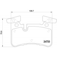 P 50 110 BREMBO Комплект гальмівних колодок дисковий гальм