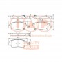 704-07130 IAP QUALITY PARTS Комплект гальмівних колодок дисковий гальм