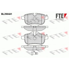 BL2664A1 FTE Комплект гальмівних колодок дисковий гальм