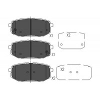 KBP-3032 KAVO PARTS Комплект гальмівних колодок дисковий гальм