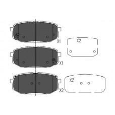 KBP-3032 KAVO PARTS Комплект гальмівних колодок дисковий гальм