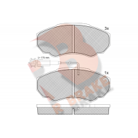 RB1523 R BRAKE Комплект гальмівних колодок дисковий гальм