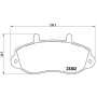 P 68 025 BREMBO Комплект гальмівних колодок дисковий гальм