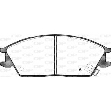 BPA0224.02 OPEN PARTS Комплект гальмівних колодок дисковий гальм