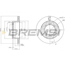 CD5340V BREMSI Гальмівний диск