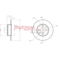 6110204 METZGER Гальмівний диск
