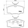 8DB 355 010-371 HELLA Комплект гальмівних колодок дисковий гальм