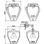 8DB 355 010-191 HELLA PAGID Комплект гальмівних колодок дисковий гальм