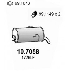 10.7058 ASSO Глушник вихлопних газів кінцевий