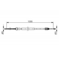 1 987 482 309 BOSCH Тросик, cтояночный тормоз