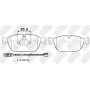 PN42001W NiBK Комплект гальмівних колодок дисковий гальм