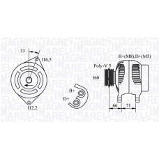 063321328010 MAGNETI MARELLI Генератор