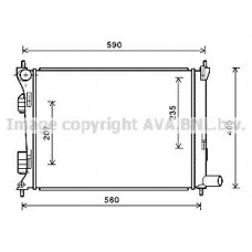 HYA2277 AVA QUALITY COOLING Радіатор охолодження двигуна