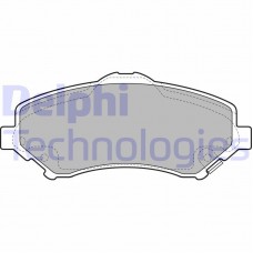 LP2143 DELPHI Комплект гальмівних колодок дисковий гальм