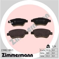 23982.180.1 ZIMMERMANN Комплект гальмівних колодок дисковий гальм