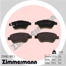 23982.180.1 ZIMMERMANN Комплект гальмівних колодок дисковий гальм