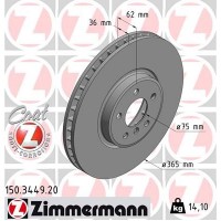 150.3449.20 ZIMMERMANN Гальмівний диск