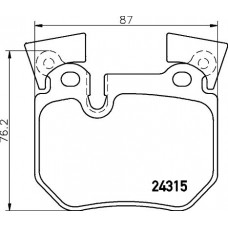 P 06 059 BREMBO Комплект гальмівних колодок дисковий гальм