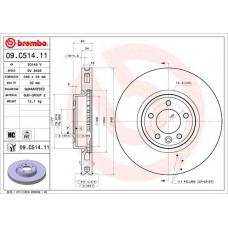 09.C514.11 BREMBO Гальмівний диск