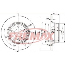 BD6849 FREMAX BRAKE DISC HIGH CARBON
