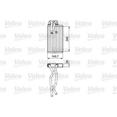 811525 VALEO Теплообмінник обігрів салону
