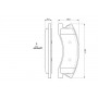 0 986 424 823 BOSCH Комплект гальмівних колодок дисковий гальм