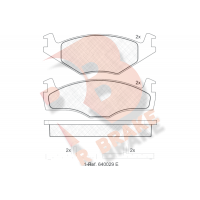 RB0460 R BRAKE Комплект гальмівних колодок дисковий гальм