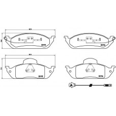 P 50 039 BREMBO Комплект гальмівних колодок дисковий гальм