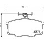 8DB 355 006-021 HELLA PAGID Комплект гальмівних колодок дисковий гальм