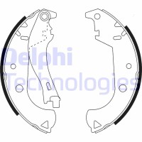 LS1916 DELPHI Комплект гальмівних колодок