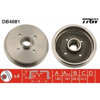 DB4081 TRW Гальмівний барабан
