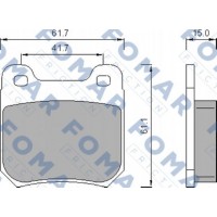 FO 478781 FOMAR Friction КомплеК т гальмівних колодок, дискове гальмо