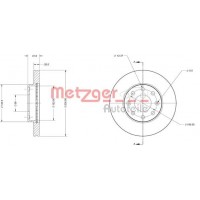 6110257 METZGER Гальмівний диск