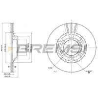 CD6460V BREMSI Гальмівний диск
