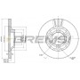 CD6460V BREMSI Гальмівний диск