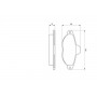 0 986 460 968 BOSCH Комплект гальмівних колодок дисковий гальм