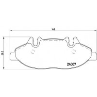P 50 050 BREMBO Комплект гальмівних колодок дисковий гальм